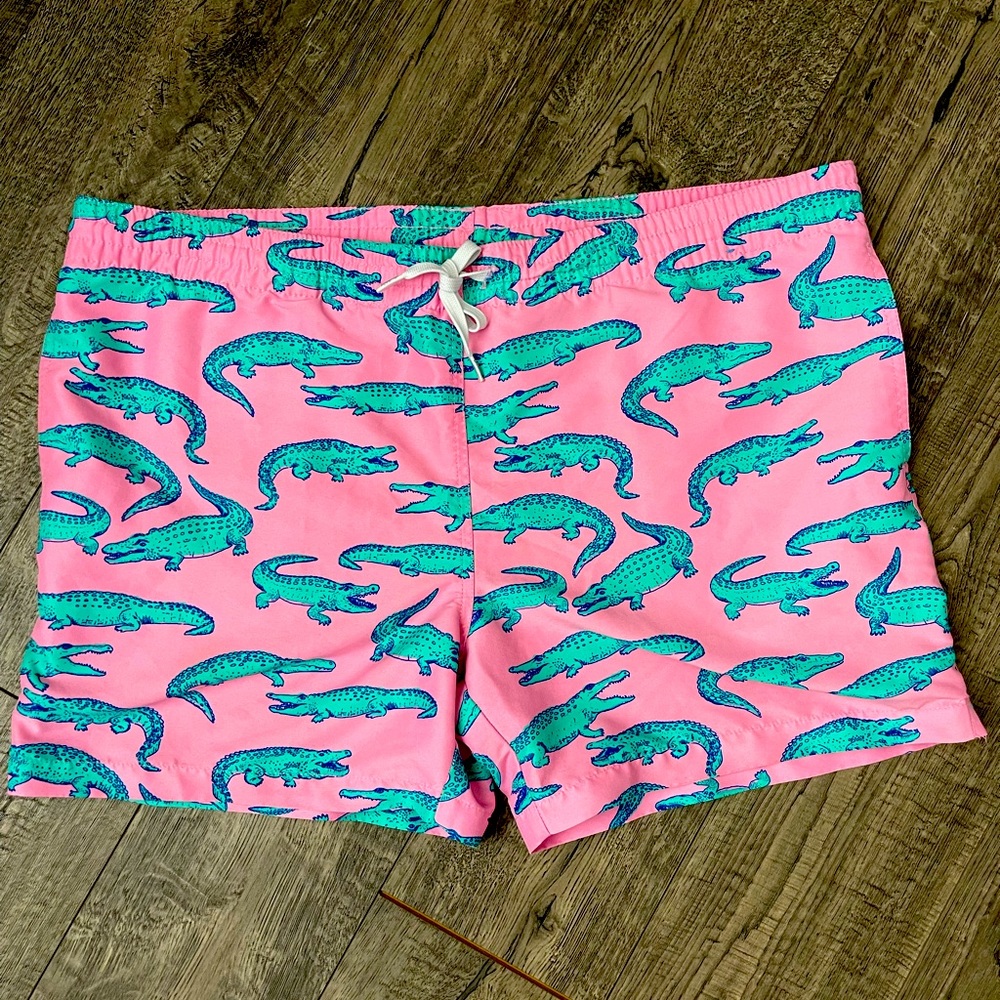 Chubbies The Glades Alligator Print Swim Trunks